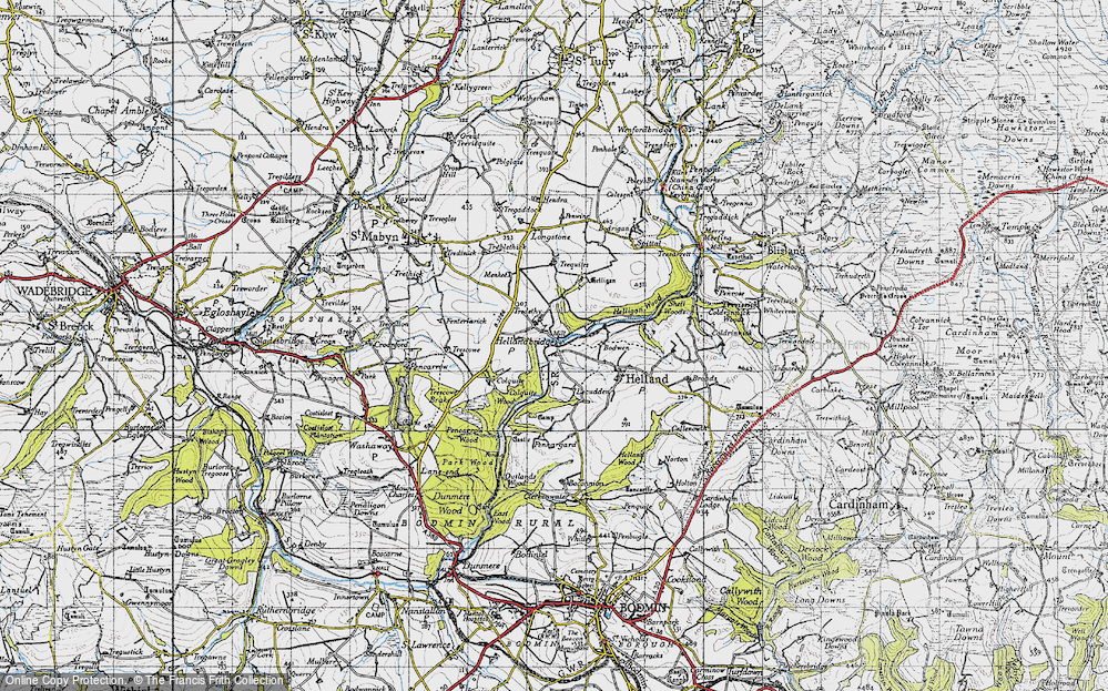 Old Map of Hellandbridge, 1946 in 1946