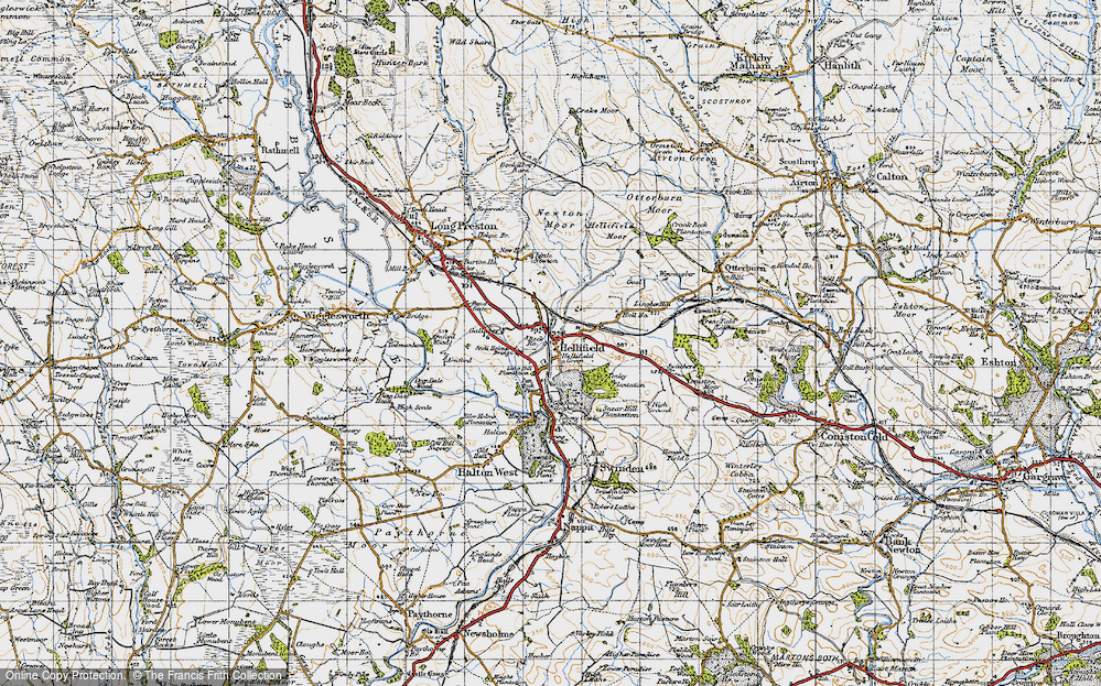 Old Map of Hellifield, 1947 in 1947
