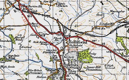 Old map of Arnford in 1947