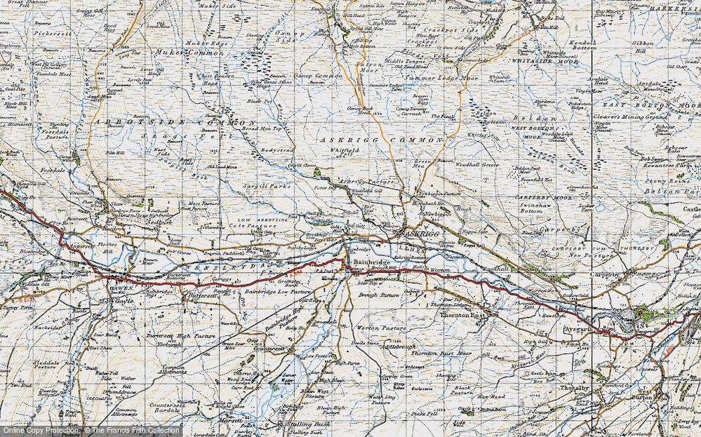 Old Map of Helm, 1947 in 1947