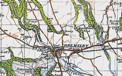 Old map of Duncombe Park in 1947