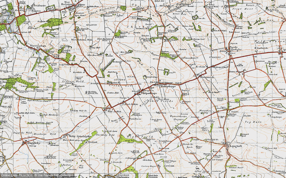 Old Map of Helperthorpe, 1947 in 1947