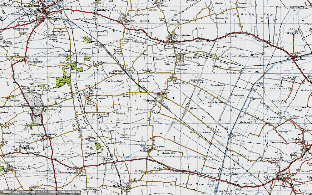 Old Map of Helpringham, 1946 in 1946