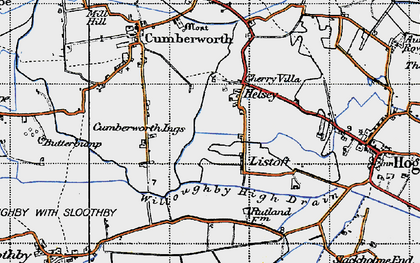 Old map of Helsey in 1946