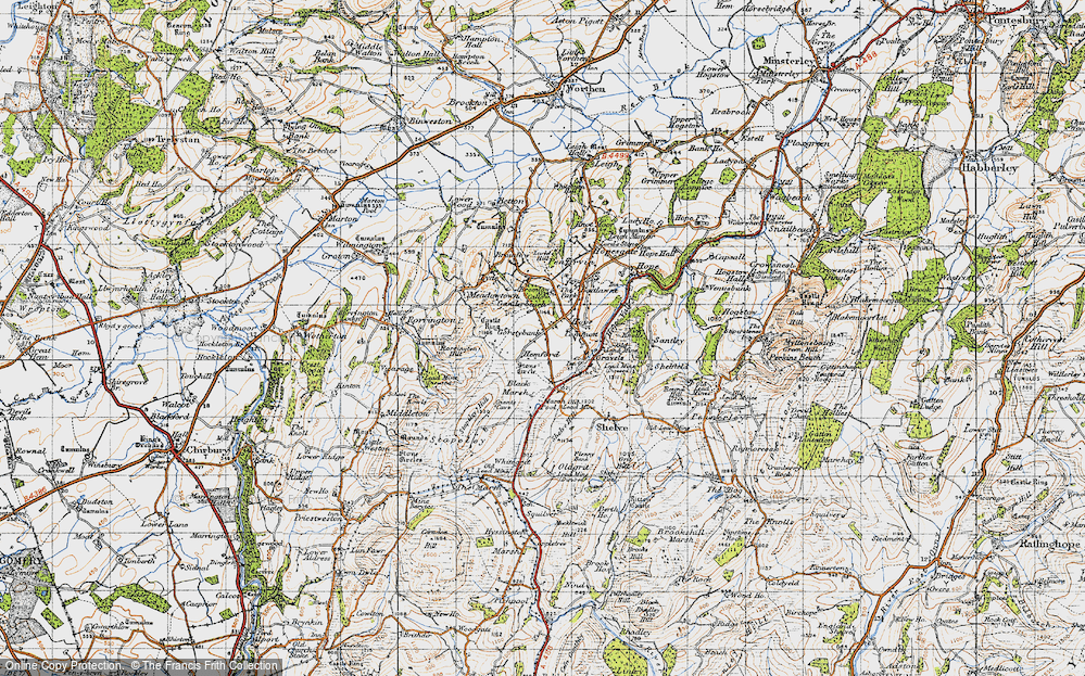 Old Map of Hemford, 1947 in 1947