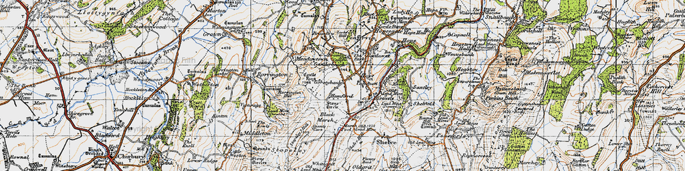 Old map of Black Marsh in 1947