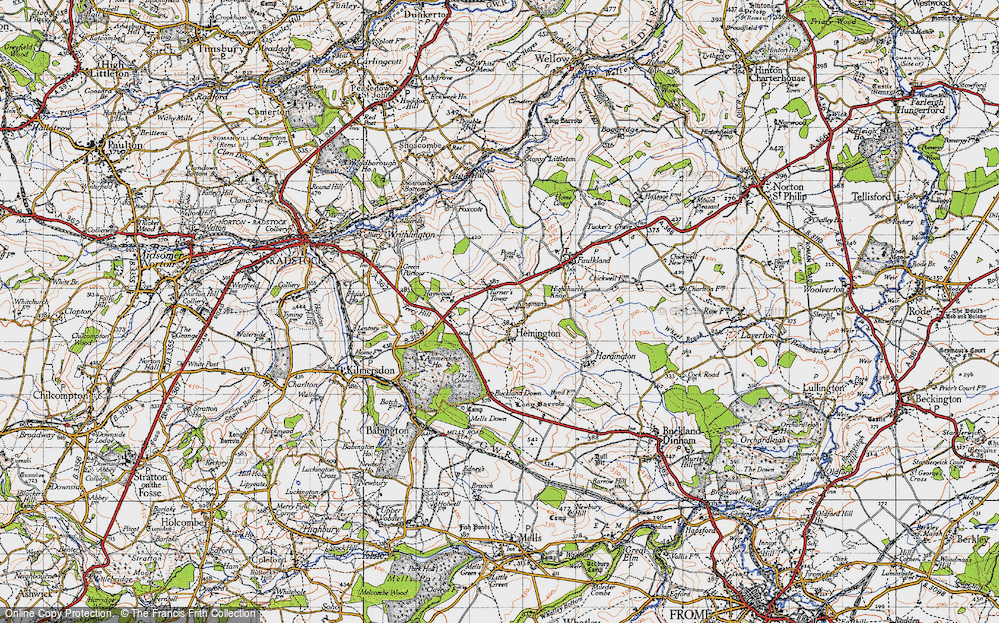 Old Map of Hemington, 1946 in 1946