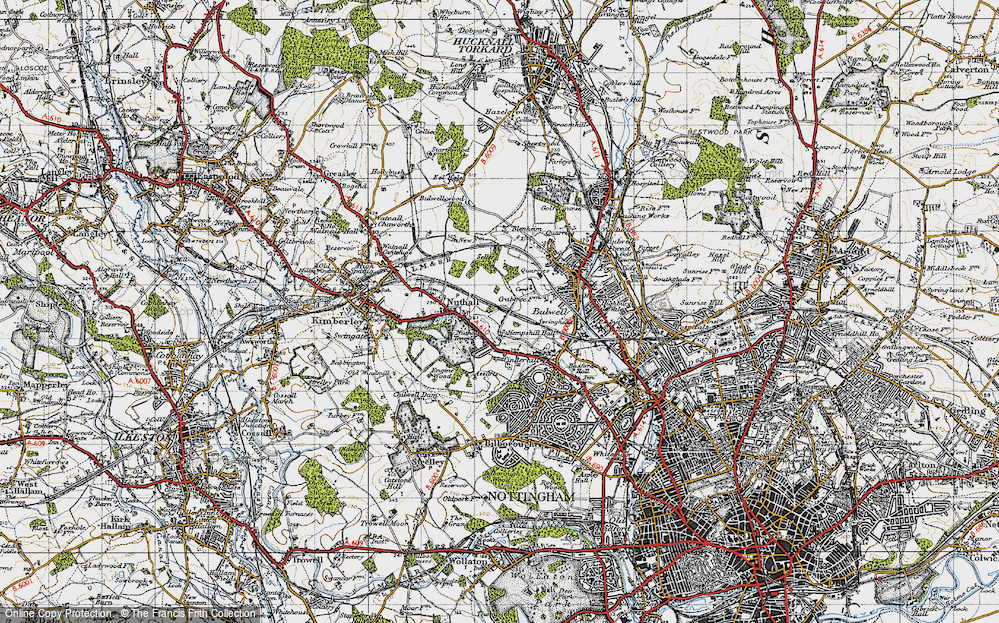 Old Map of Hempshill Vale, 1946 in 1946