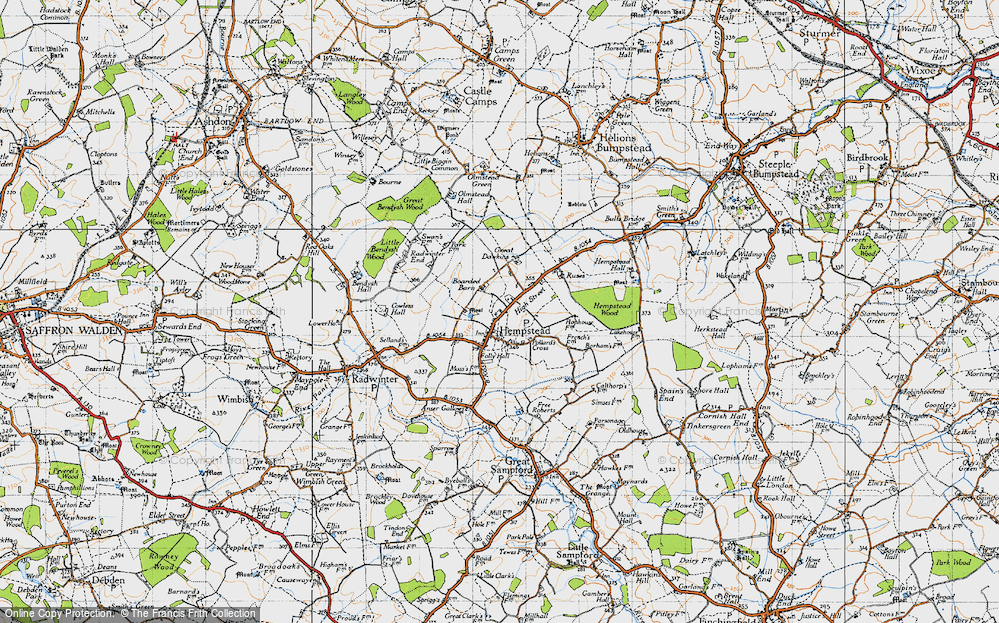 Old Map of Hempstead, 1946 in 1946