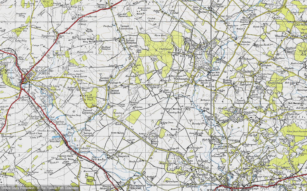 Old Map of Hemsworth, 1940 in 1940