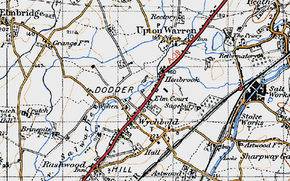Old map of Henbrook in 1947