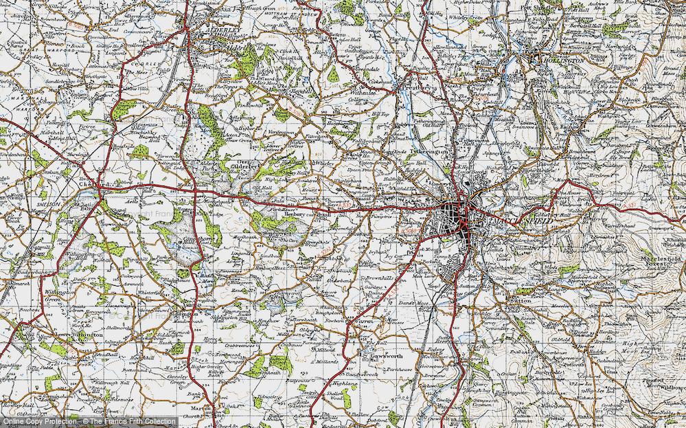 Old Map of Henbury, 1947 in 1947