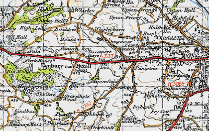 Old map of Henbury in 1947