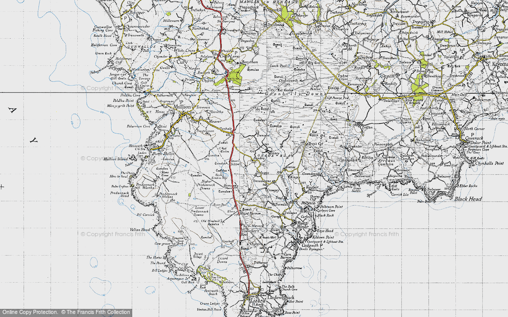 Old Map of Hendra, 1946 in 1946