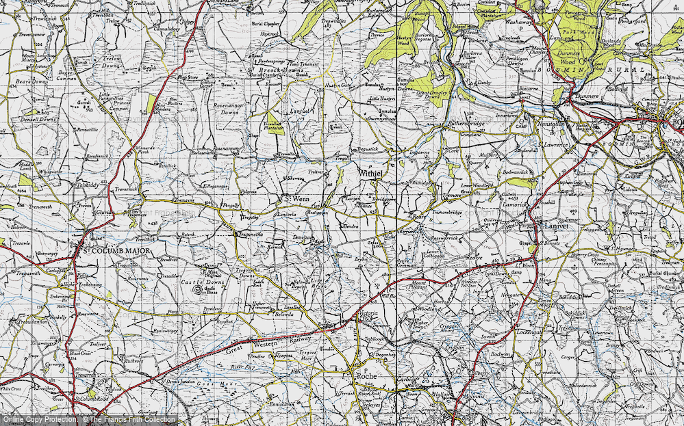 Old Map of Hendra, 1946 in 1946