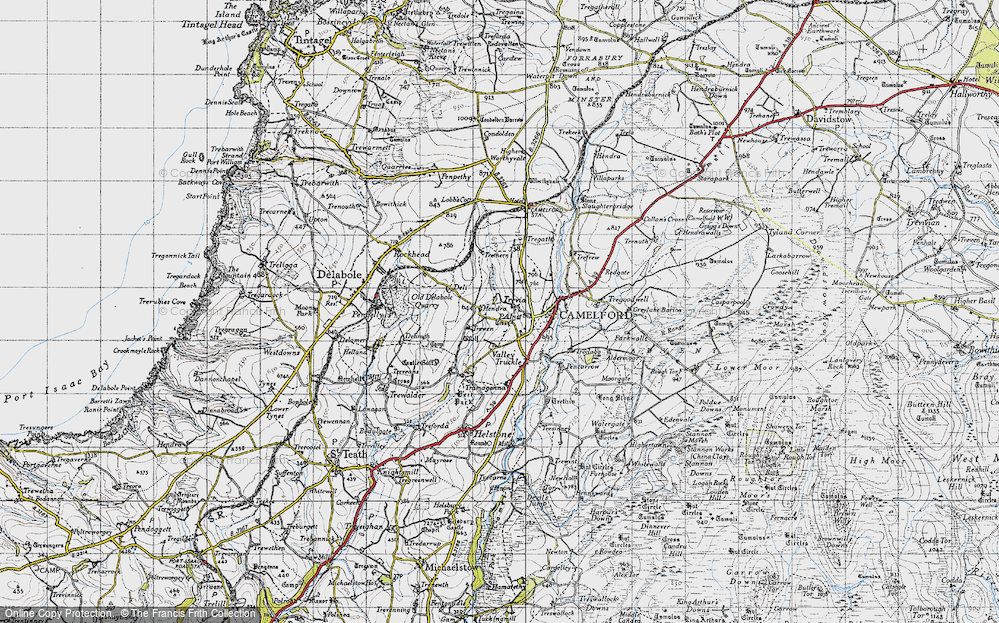 Old Map of Hendra, 1946 in 1946