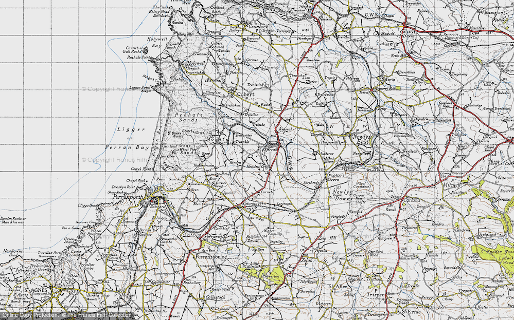 Old Map of Hendra Croft, 1946 in 1946