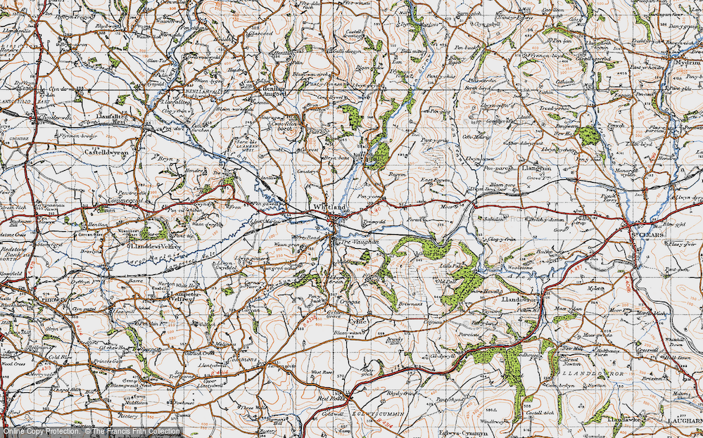 Old Map of Hendy-Gwyn, 1946 in 1946
