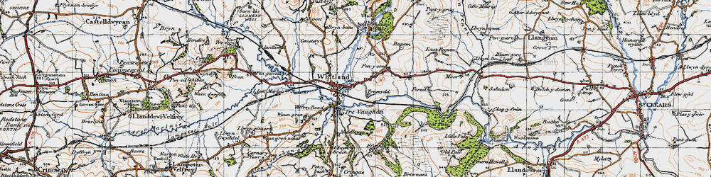 Old map of Hendy-Gwyn in 1946