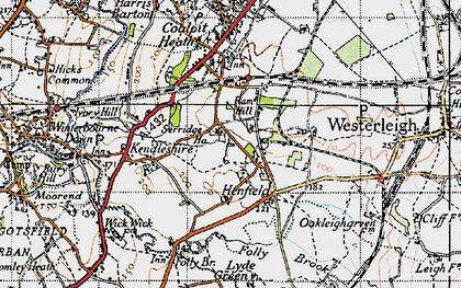 Old map of Henfield in 1946