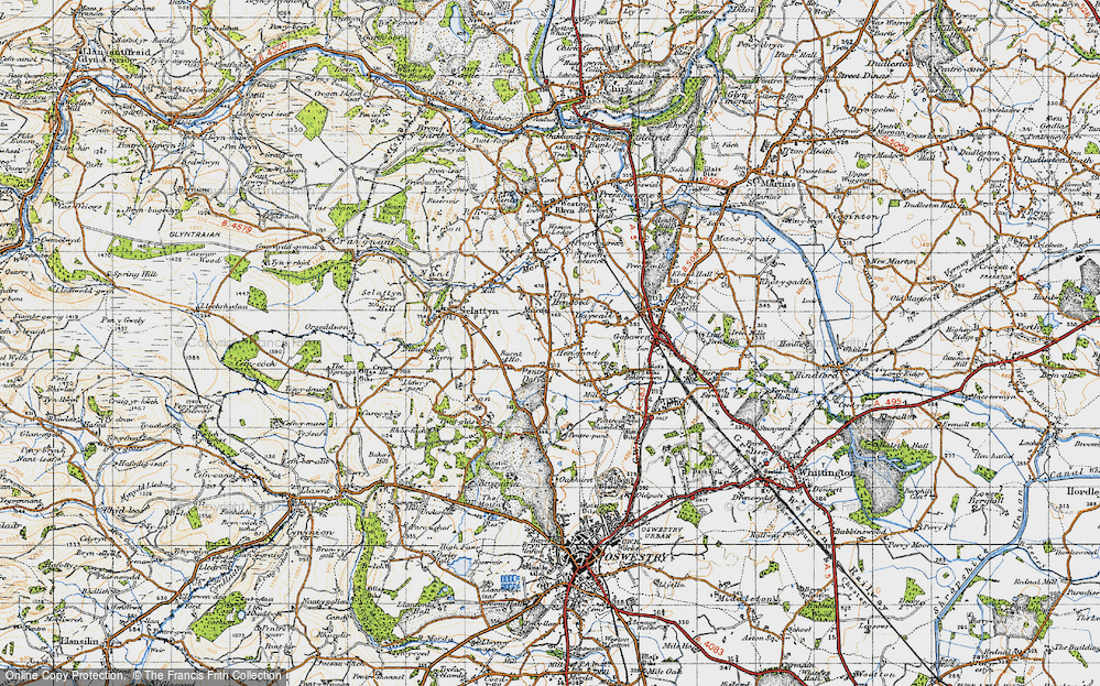 Old Map of Hengoed, 1947 in 1947