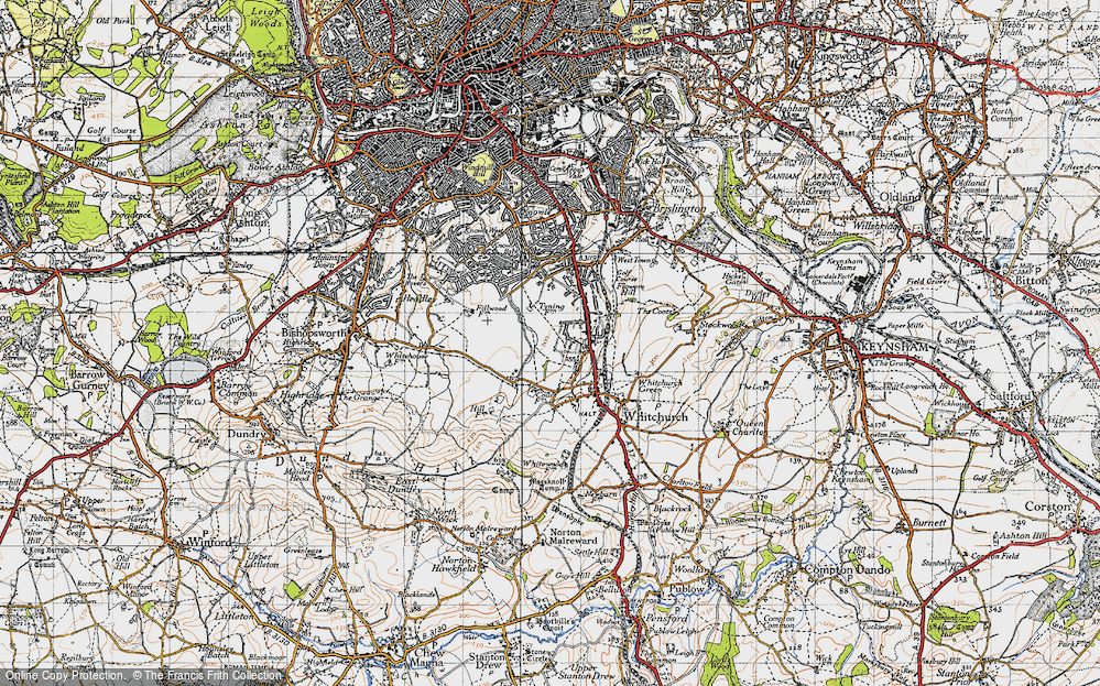 Old Map of Hengrove, 1946 in 1946