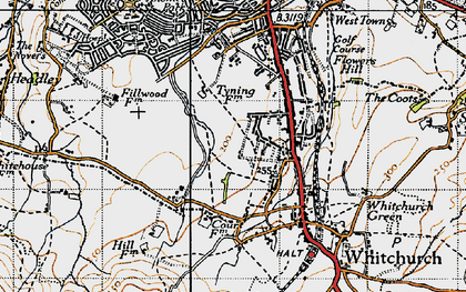 Old map of Hengrove in 1946