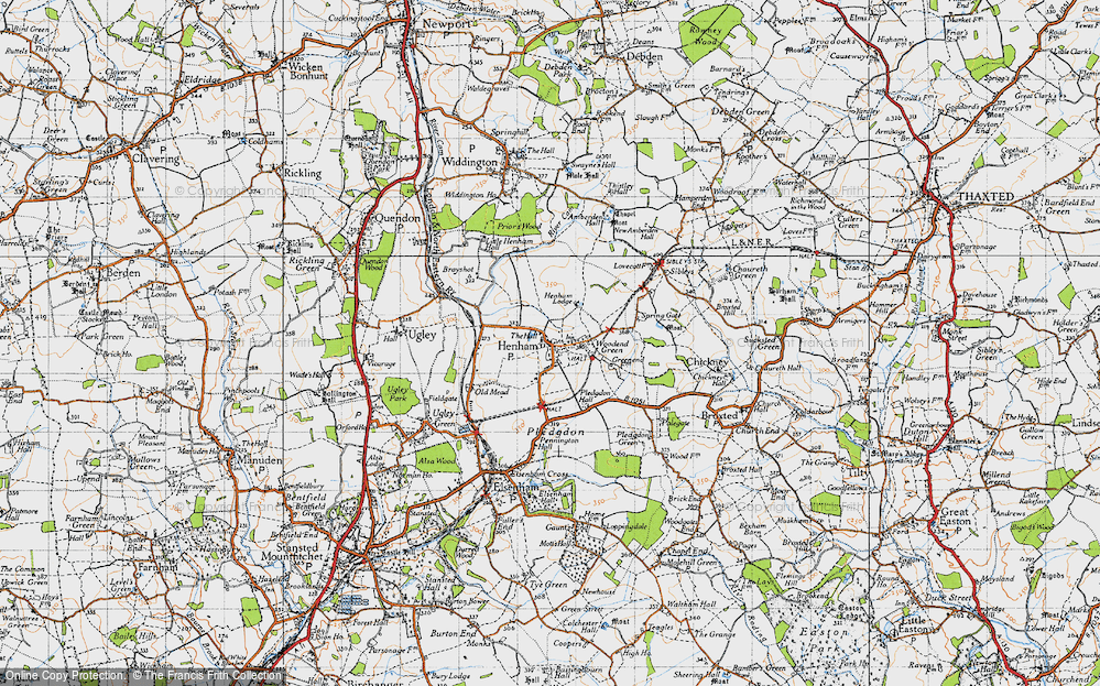Old Map of Henham, 1946 in 1946