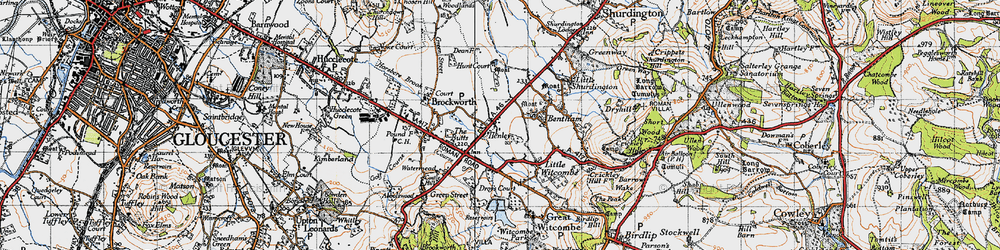 Old map of Henley in 1946