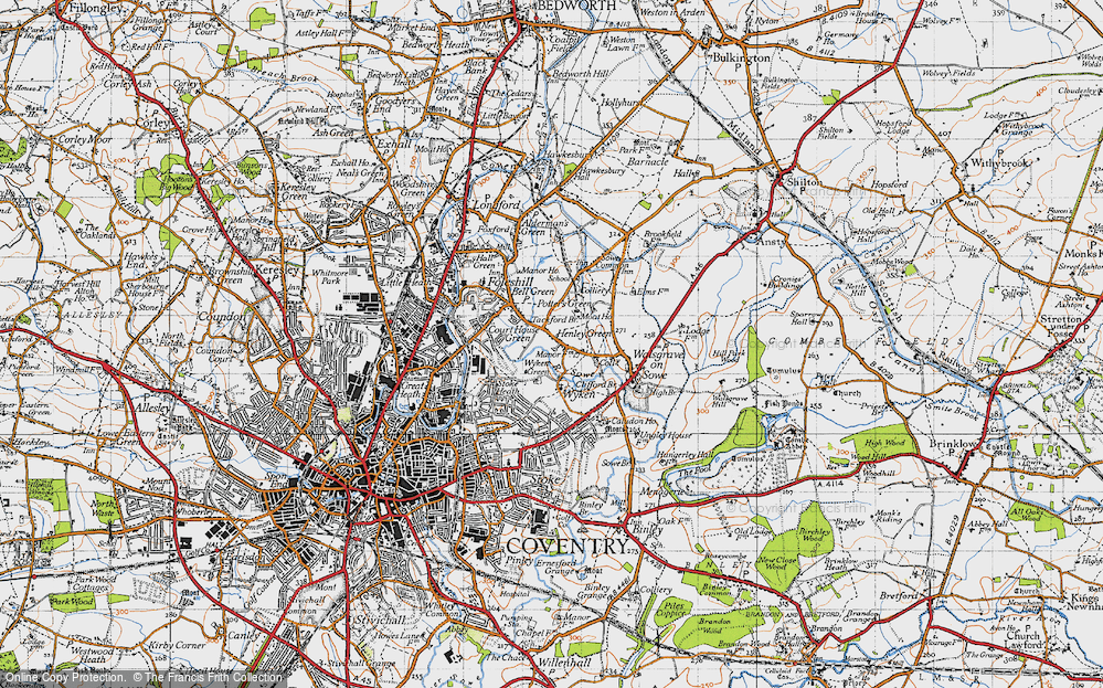 Old Map of Henley Green, 1946 in 1946