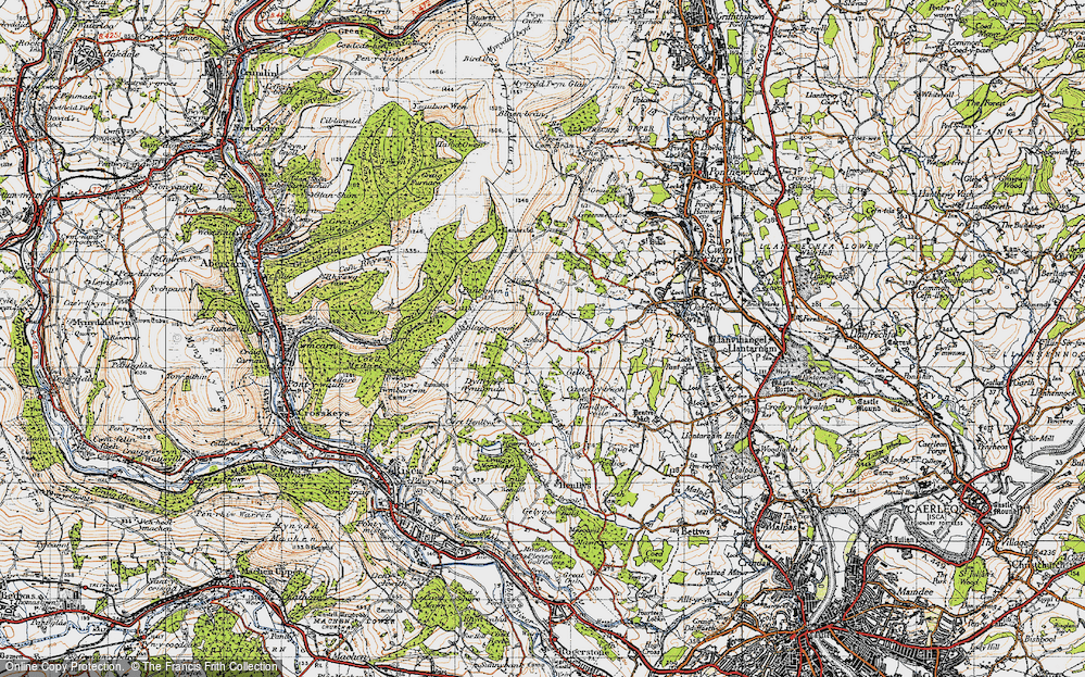 Old Map of Henllys, 1947 in 1947