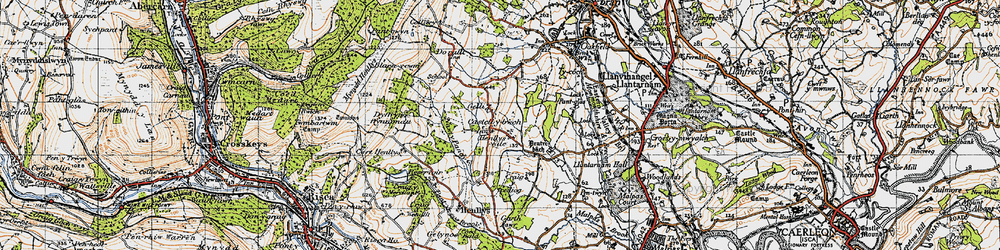 Old map of Henllys Vale in 1947