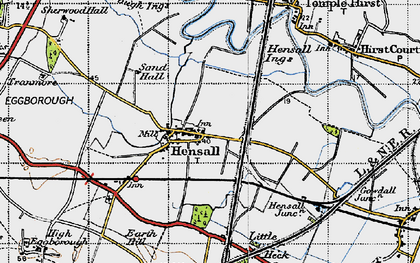Old map of Hensall in 1947