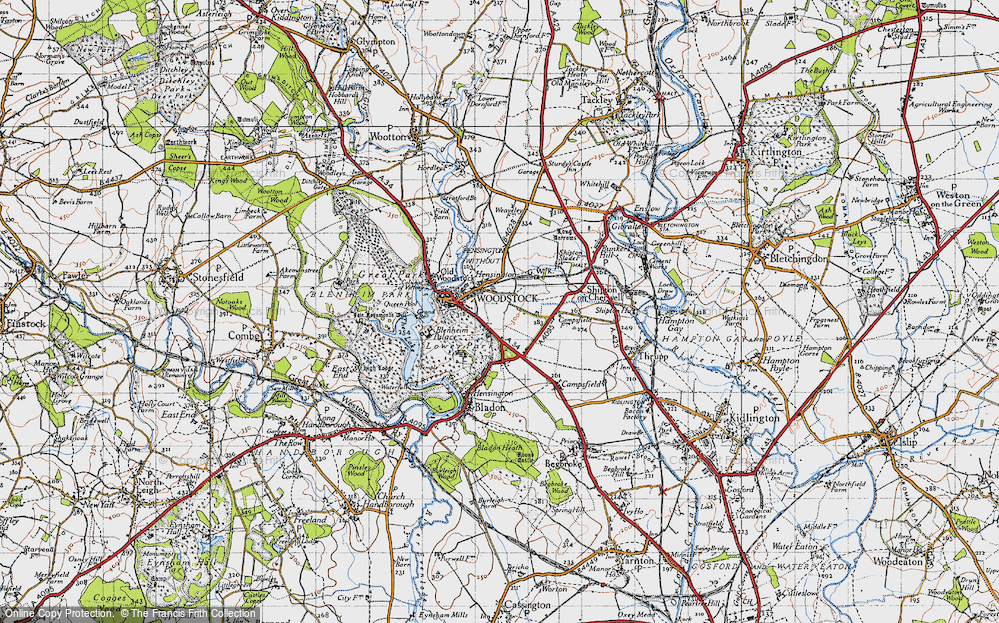 Old Map of Hensington, 1946 in 1946