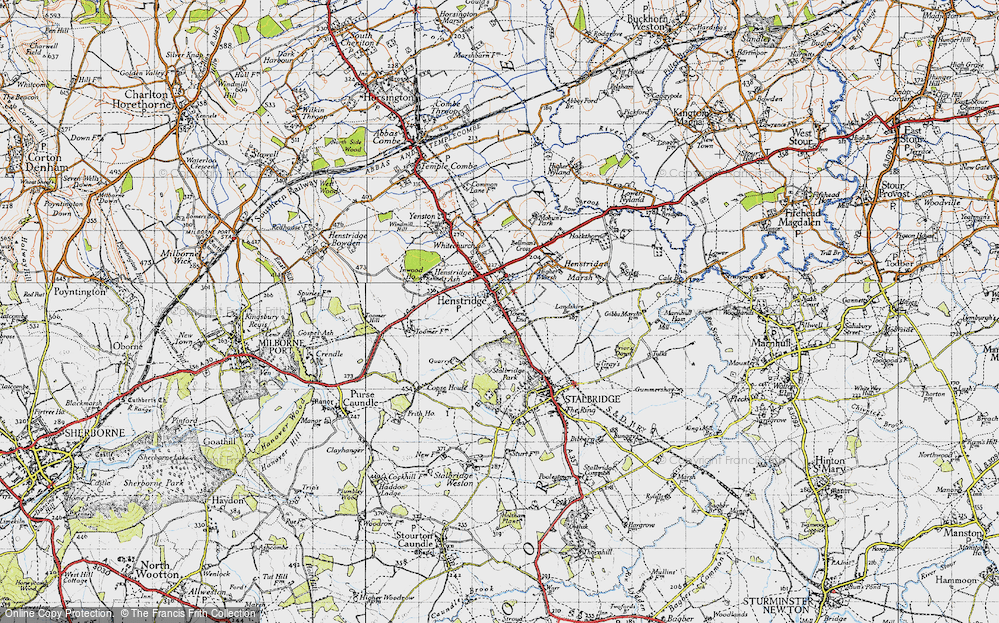 Old Map of Henstridge, 1945 in 1945