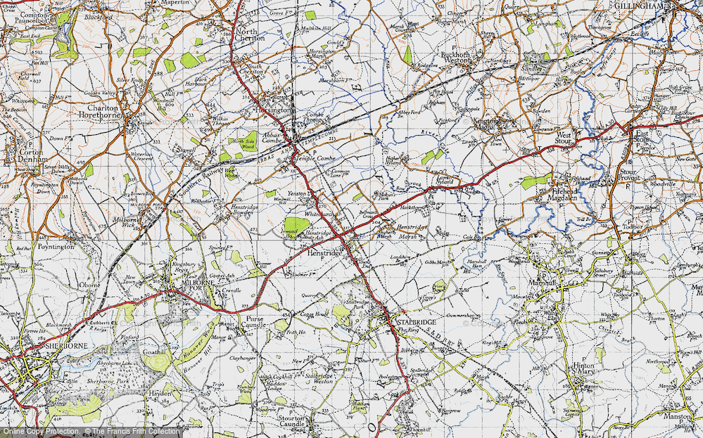 Old Map of Henstridge Ash, 1945 in 1945