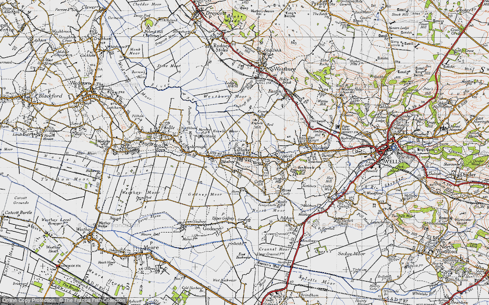 Old Map of Henton, 1946 in 1946