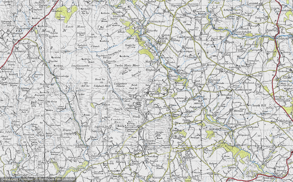 Old Map of Henwood, 1946 in 1946
