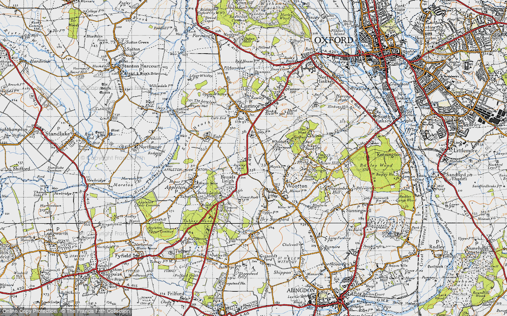 Old Map of Henwood, 1947 in 1947