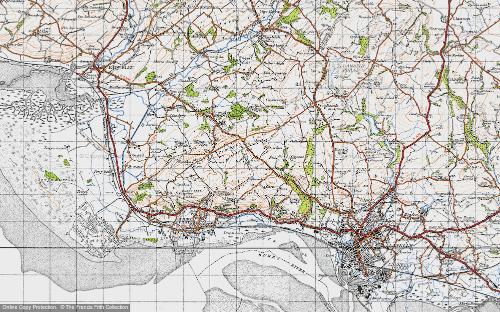 Old Map of Heol-ddu, 1946 in 1946