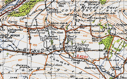 Old map of Heol-y-Cyw in 1947