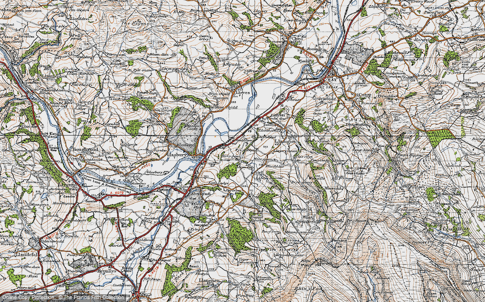 Old Map of Heol-y-gaer, 1947 in 1947