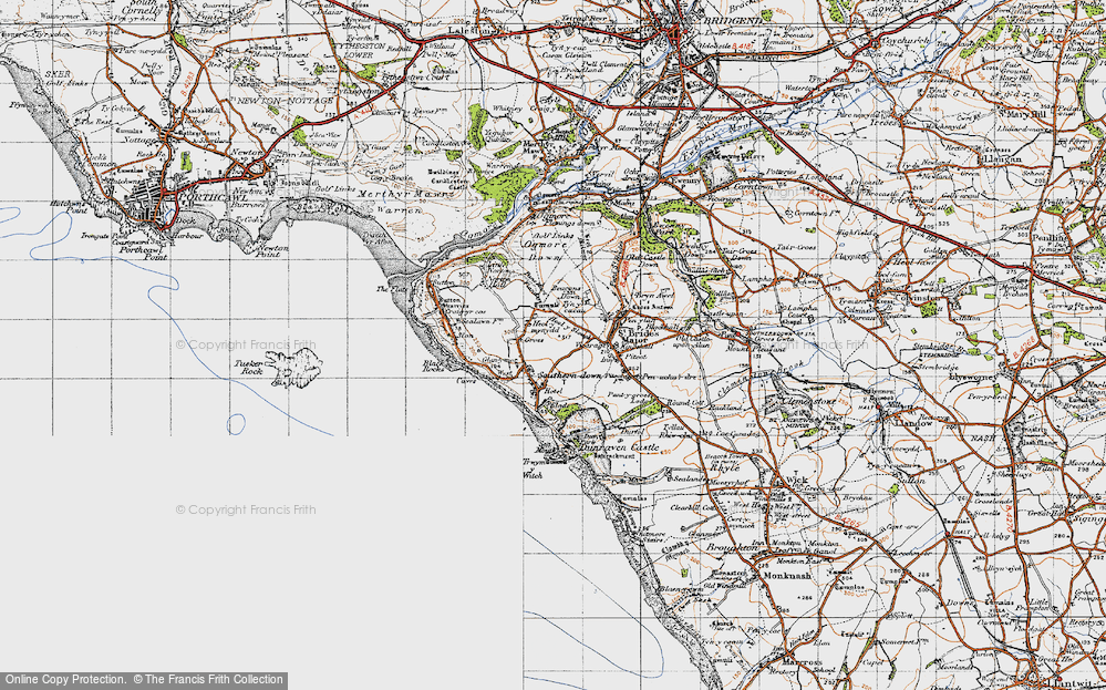 Old Map of Heol-y-mynydd, 1947 in 1947