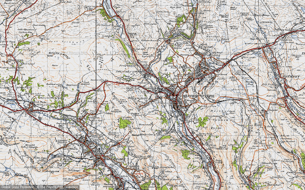 Old Map of Heolgerrig, 1947 in 1947