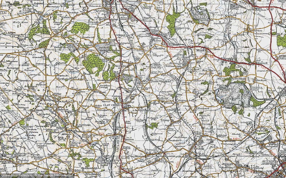 Old Map of Hepthorne Lane, 1947 in 1947