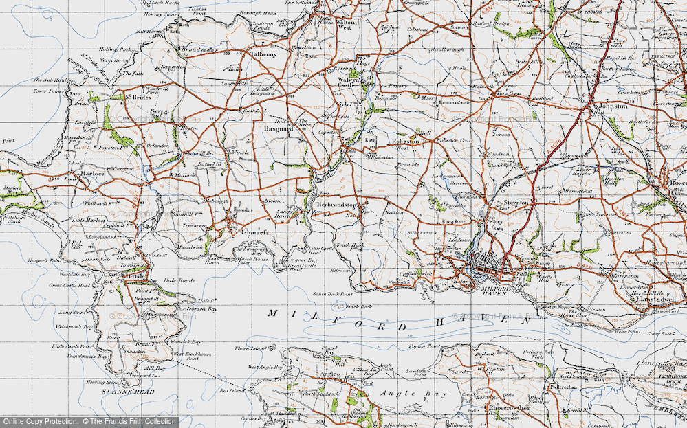 Old Map of Herbrandston, 1946 in 1946