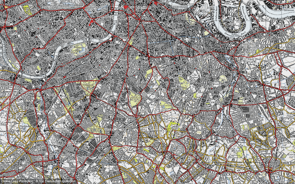 Old Map of Herne Hill, 1946 in 1946