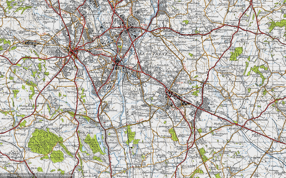 Old Map of Heron Cross, 1946 in 1946