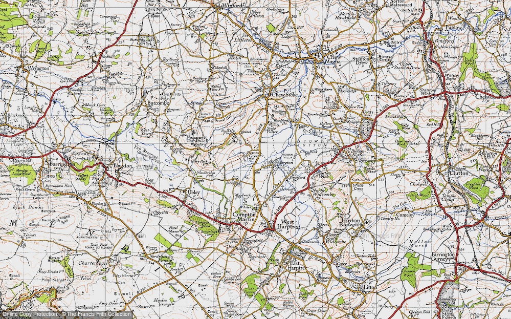 Old Map of Herons Green, 1946 in 1946