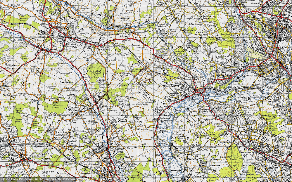 Old Map of Heronsgate, 1946 in 1946